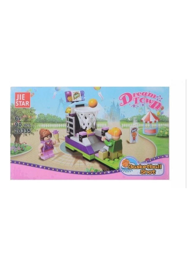 90-Piece Dream Town Basketball Shot Building Blocks 3+ Years